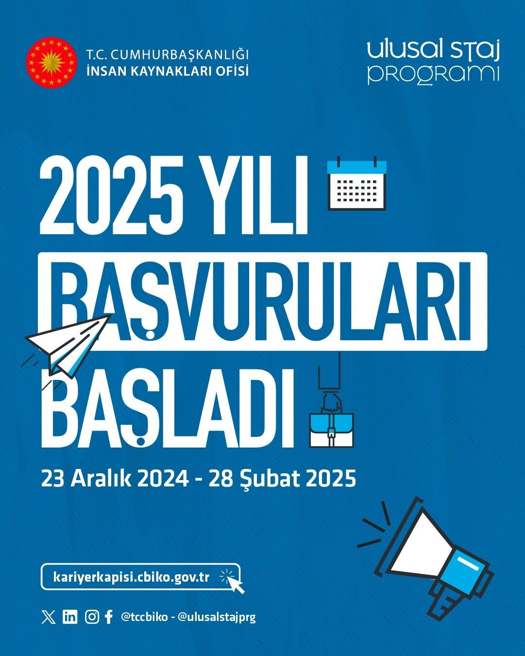 Ulusal Staj Programı Başvuruları için son günler